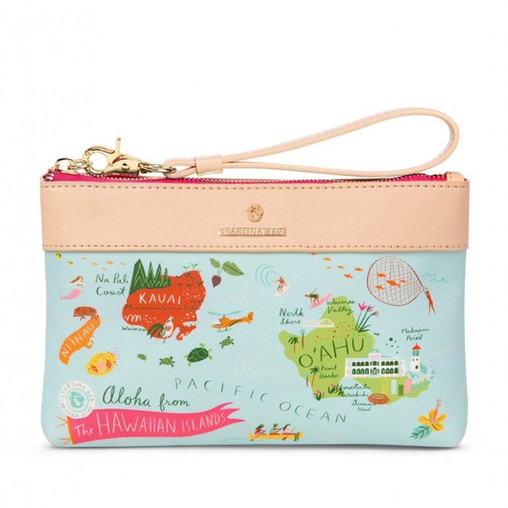 Spartina 449 Hawaiian Islands Zip Wristlet - Oh So Witty